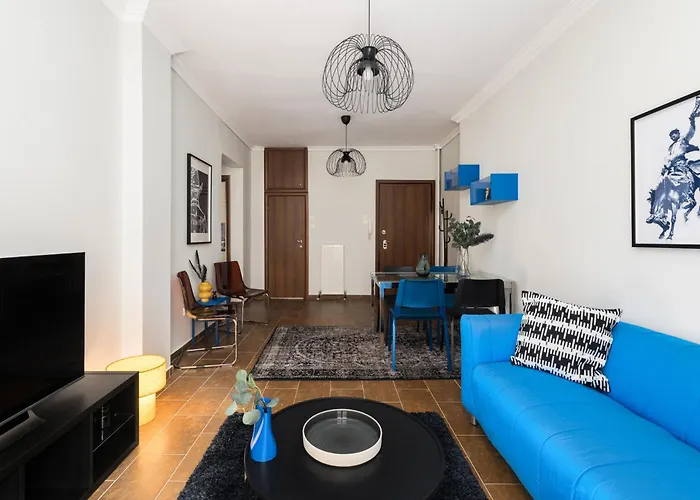 Apartman Indiana By Halu! Stylish 2bd Near Papafi Metro Station Szaloniki